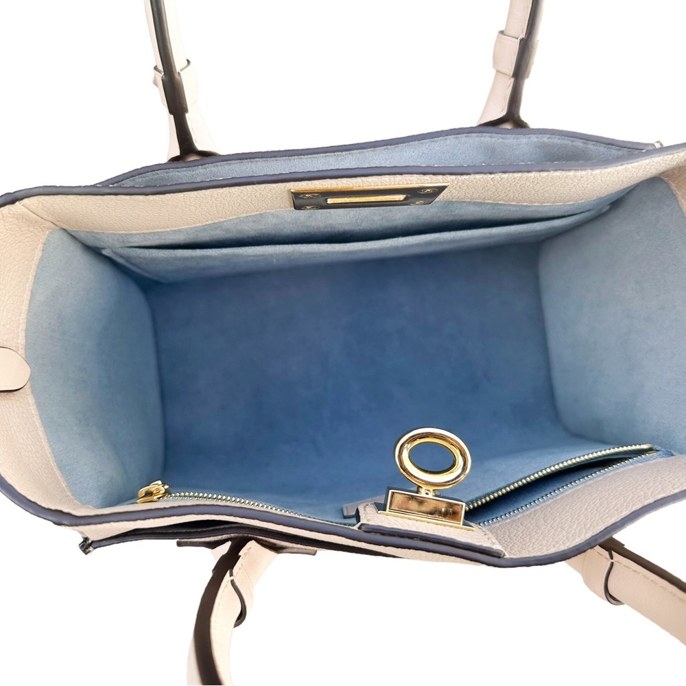 Authentic👍Louis Vuitton On My Side PM Greige Brown Monogram Small Satchel - Picture 6 of 13